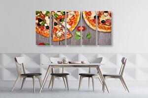 5-részes kép pizza