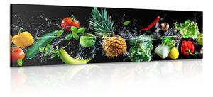Kép organikus gyümölcs és zöldség