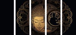 5-részes kép a Buddha harmonikus ereje