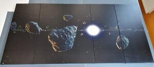5-részes kép meteorit