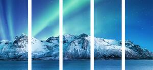 5-részes kép arctic aurora borealis