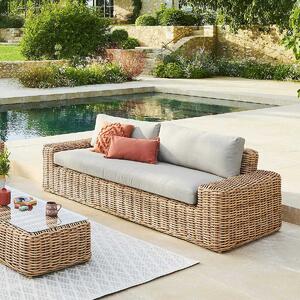 DEOKORK Rattan 3 személyes pad MALAGA