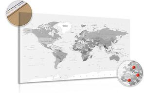 Parafa kép klasszikus fekete fehér térkép