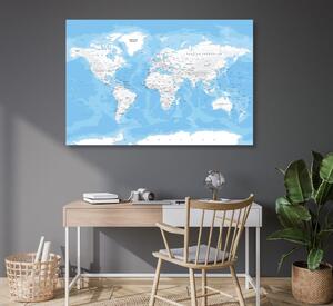 Parafakép stílusos világ térkép