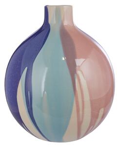 SINTRA gömb váza, kék-rózsaszín 23 cm