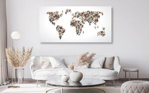 Parafa kép világ térkép személyekből