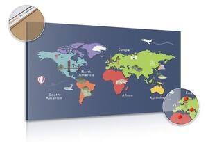 Parafa kép világ térkép tereptárgyakkal