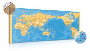 Parafa kép világ térkép érdekes kivitelben