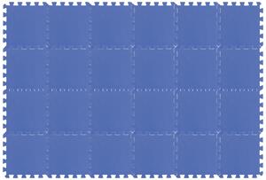 Puzzle habszivacs játszószőnyeg szett Blue 180x120cm