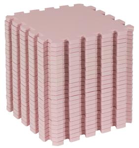Puzzle habszivacs játszószőnyeg szett Light Pink 180x120cm