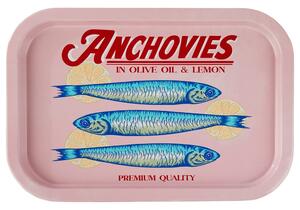 ANCHOVIES fém tálca 20x30cm , halas