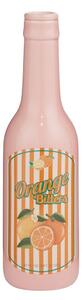 BEVERAGE kerámia palack váza 20 cm , rózsaszín
