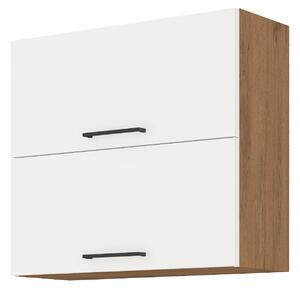 Felső konyhaszekrény Virion 80 WH 2G F (lancelot tölgy + fehér)