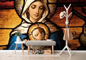 Tapéta Szűz Mária a kis Jézussal