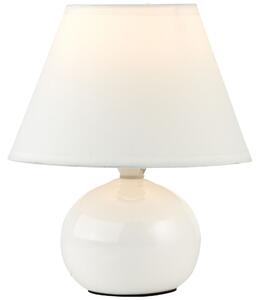 Primo - Kerámia éjjeli lámpa, fehér, E14 1x40W - BRILLIANT-61047/05