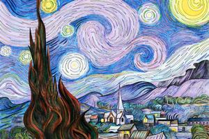 Tapéta Csillagos éj - Vincent van Gogh