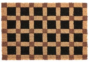 Lábtörlő VILLASIS Bézs/Fekete 40 x 60 cm Kókuszrost