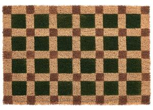 Lábtörlő VILLASIS Bézs/zöld 40 x 60 cm Kókuszrost