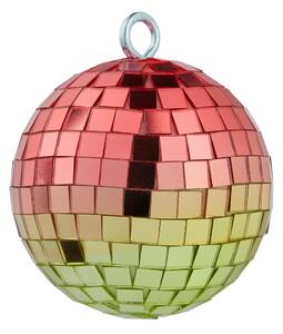 HANG ON akasztható disco gömb 8 cm, pink-arany