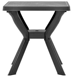 VidaXL antracitszürke műanyag bisztróasztal 70 x 70 x 72 cm