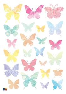 Artistic Butterflies 24 db-os falmatrica szett - Ambiance