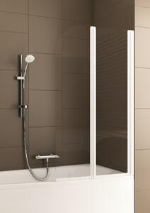 KFA Armatura Modern zuhanyparaván 80 cm kétrészes fehér matt/átlátszó üveg 170-06965P