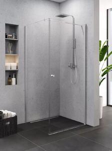New Trendy Superia zuhanykabin 90x80 cm négyszögletes króm fényes/átlátszó üveg K-0798