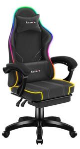 Huzaro Force 3.7 RGB Gamer Szék Lábtartóval Fekete