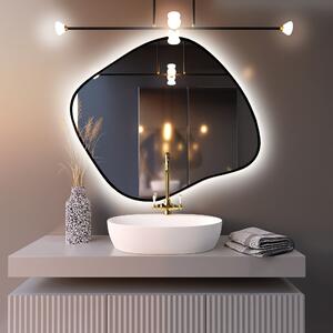Baltica Design Bright Stain III tükör 50x43 cm világítással fekete 5904107920139