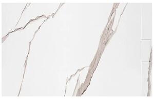 Rea Bazalt Carrara White négyzet alakú zuhanytálca 90x90 cm fehér-bézs REA-K7002