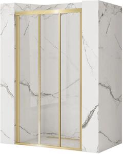 Rea Alex zuhanyajtók 100 cm tolható arany csiszolt/átlátszó üveg REA-K2500