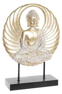 Buddha szobor - Arany és fekete - 33 cm