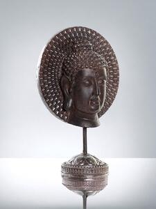 Buddha szobor - Sötétbarna - 31 cm