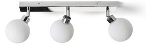 BOLLY III felületre szerelhető opál üveg/króm 230V G9 LED 3x3W IP44