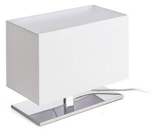 PLAZA S asztali lámpa fehér króm 230V E27 42W