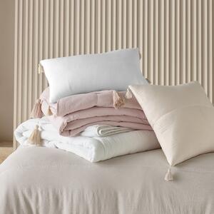 Noemi Rózsaszín ágytakaró bojtokkal 240 x 260 cm