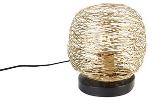 Design asztali lámpa arany 20 cm - Sarella