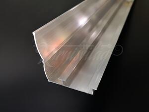 Alumínium 2 soros mennyezeti sín világos tölgy 250 cm