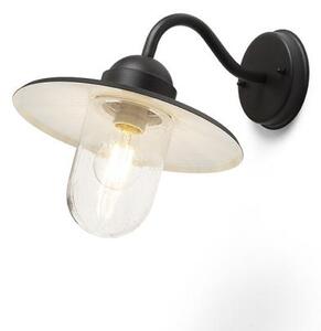 BEACON fali lámpa fekete strukturált üveg 230V E27 60W IP44