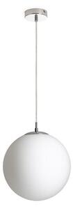 LUNA 30 függő lámpa opál üveg/króm 230V LED E27 15W
