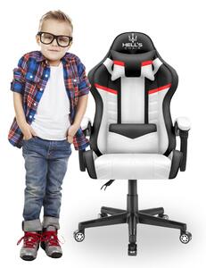 HC - 1004 Gyerek gamer szék fekete-fehér-piros