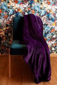 Luxus lila meleg takaró Szélesség: 200 cm | Hossz: 220 cm
