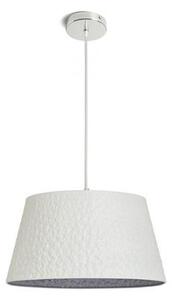 BUCKY 40 függő lámpa fehér/szürke fém 230V E27 28W