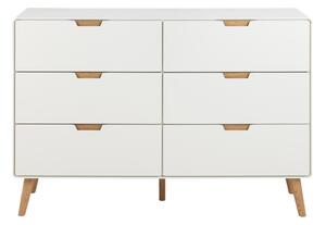 Fehér komód 135x90x40 cm Lowell – Actona