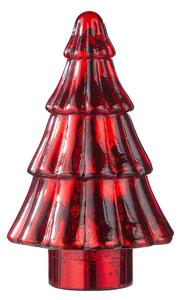 X-MAS üveg fenyő 20 cm , piros