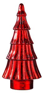 X-MAS üveg fenyő 30 cm , piros