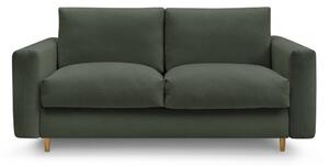 Zöld kinyitható kanapé mindennapos alvásra 220 cm Cocoone – Bobochic Paris