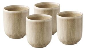Bézs kőedény csésze szett 4 db-os 360 ml Viola – House Nordic