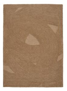 Sötét natúr színű kézi szövésű gyapjú szőnyeg 160x230 cm Pune – House Nordic
