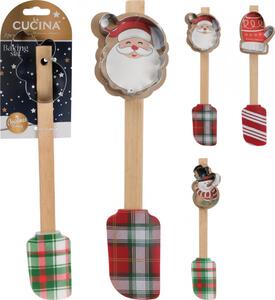 Karácsonyi sütő szett (spatula+mézeskalács kiszúró)